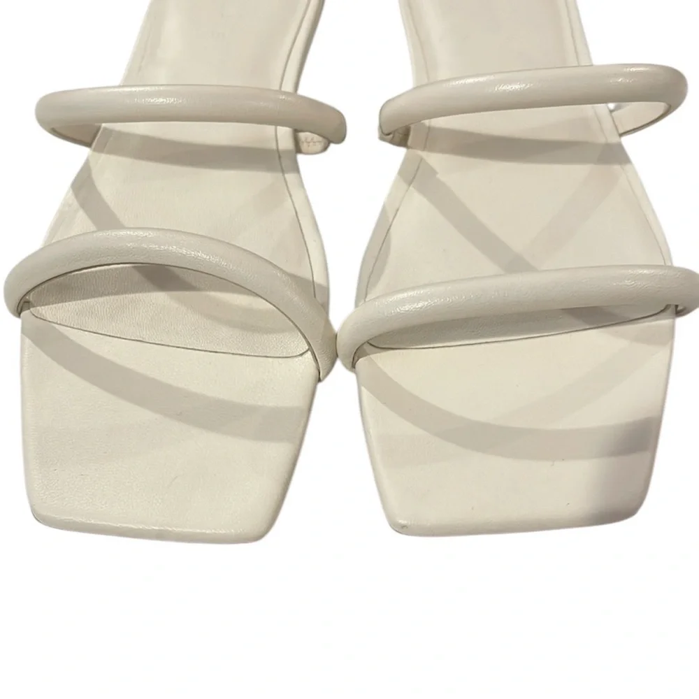 EVERLANE The Double Strap Slip-On Edgy Leather Boho Sandal 10.5 - Picture 10 of 15